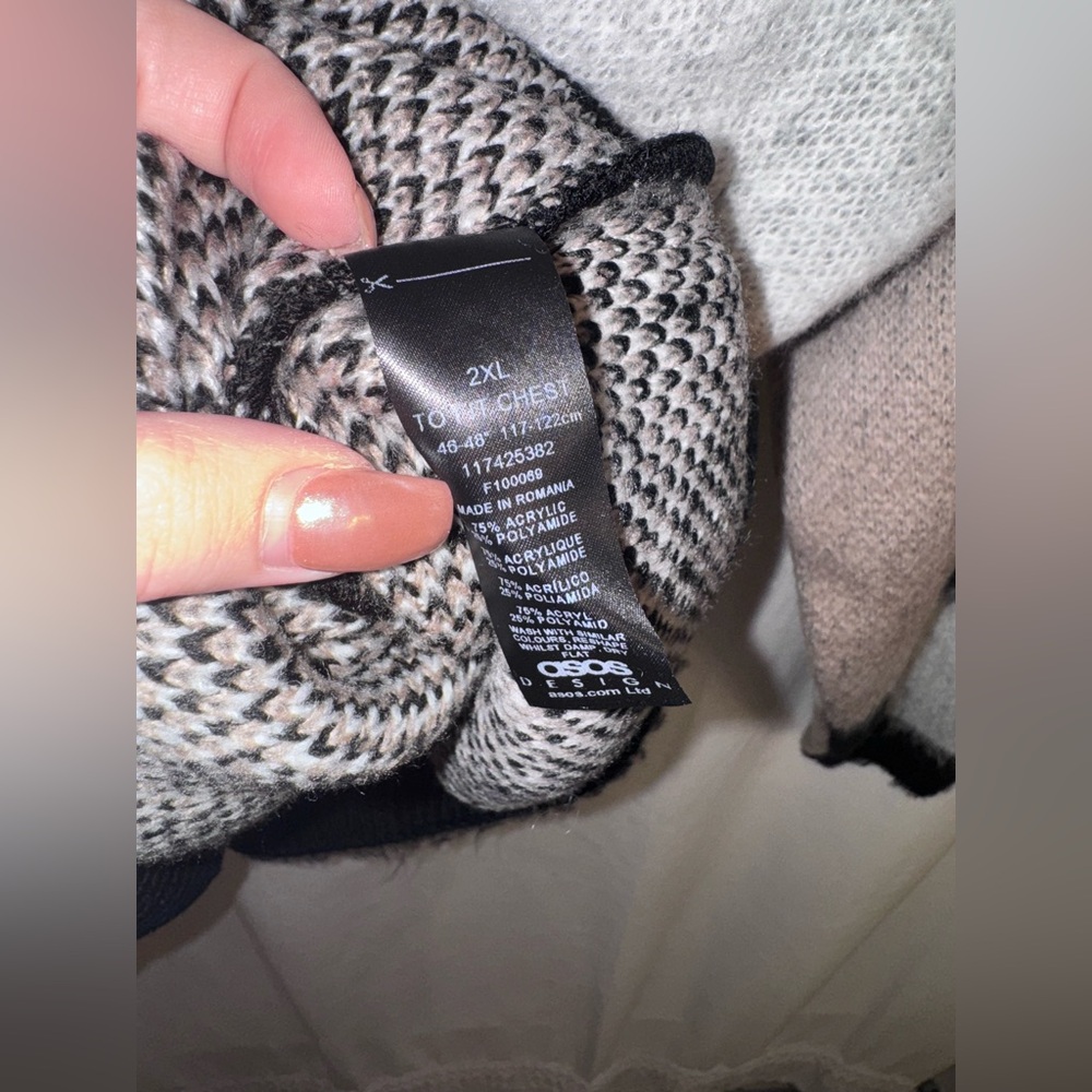 Asos Checkered Pattern Sweater - image 4